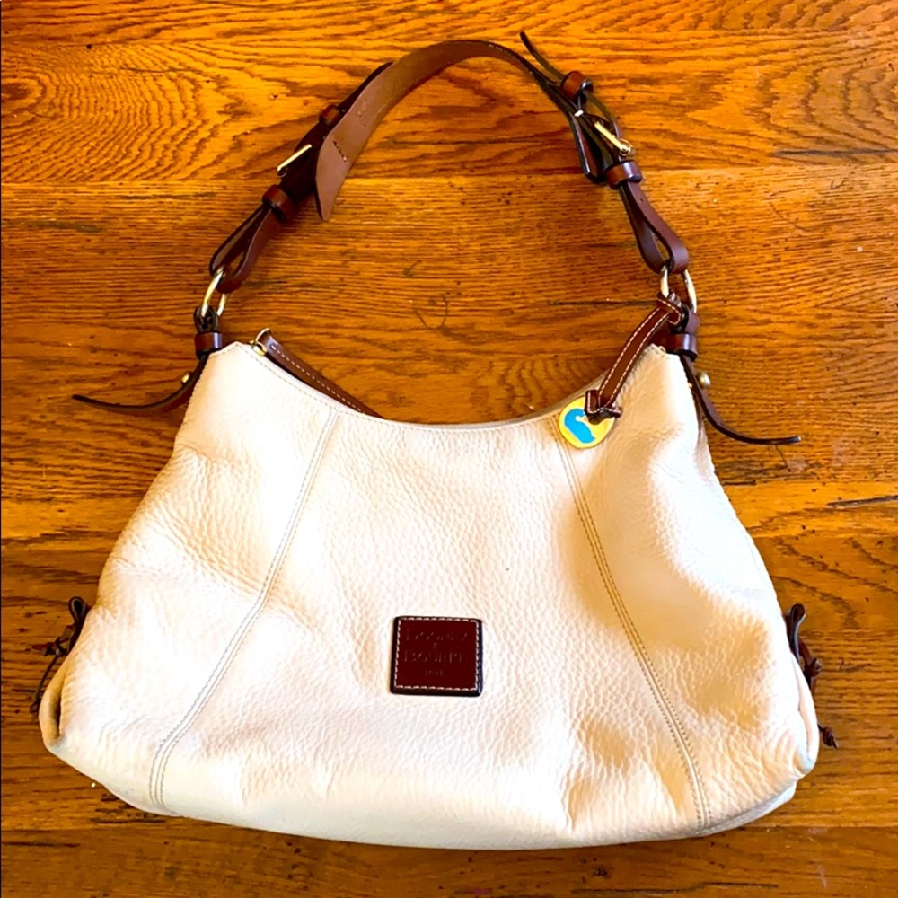 Dooney & Burke ivory leather bag